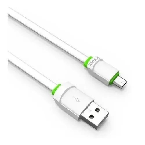 Cabo de Dado e Carregamento Turbo 1 metro USB para Micro USB KAIDI KD-305 - Imagem 3