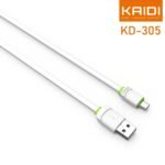 Cabo de Dado e Carregamento Turbo 1 metro USB para Micro USB KAIDI KD-305