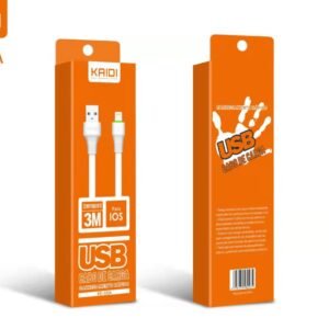 Cabo Carregador 3m Kaidi Para IOS KD-332A